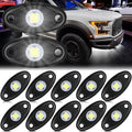 Macarrie 12 Pods Rock LED Underglow Lights for Car SUV - Bright White