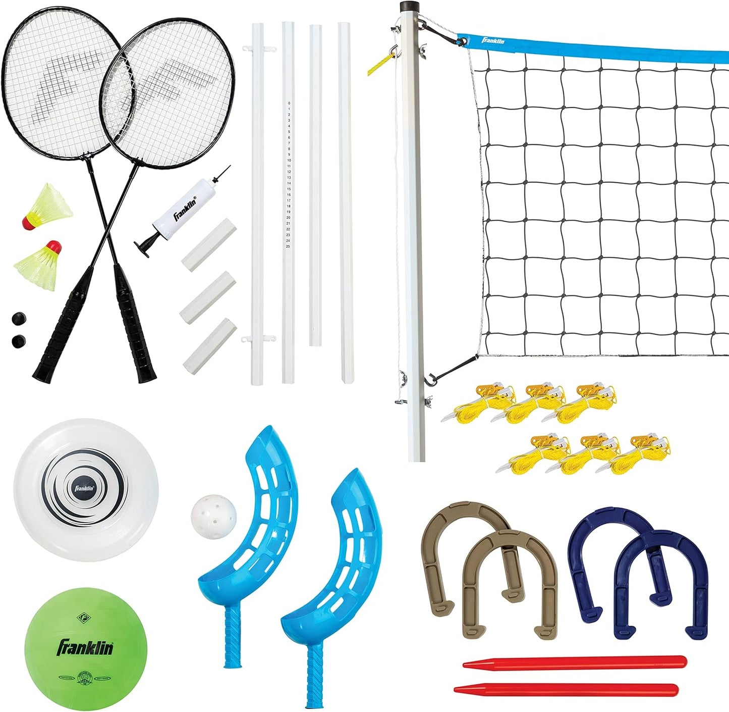 Franklin Sports Fun 5 Combo Outdoor Game Set for Kids