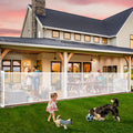 Retractable Baby Gates - 200 in Extra Wide 42 in Tall Retractable Gate