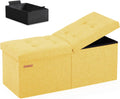 HAUSFRAU 31.5 in Ottoman with Storage Bench - Foldable Seat & Deep