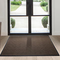 Front Door Mat 60x36 in Brown - Heavy Duty Absorbent Entrance Mat