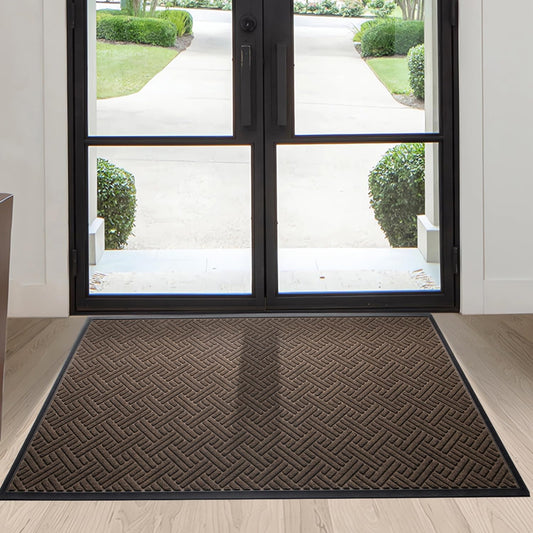 Front Door Mat Indoor Outdoor Entrance, Heavy Duty Absorbent Mat