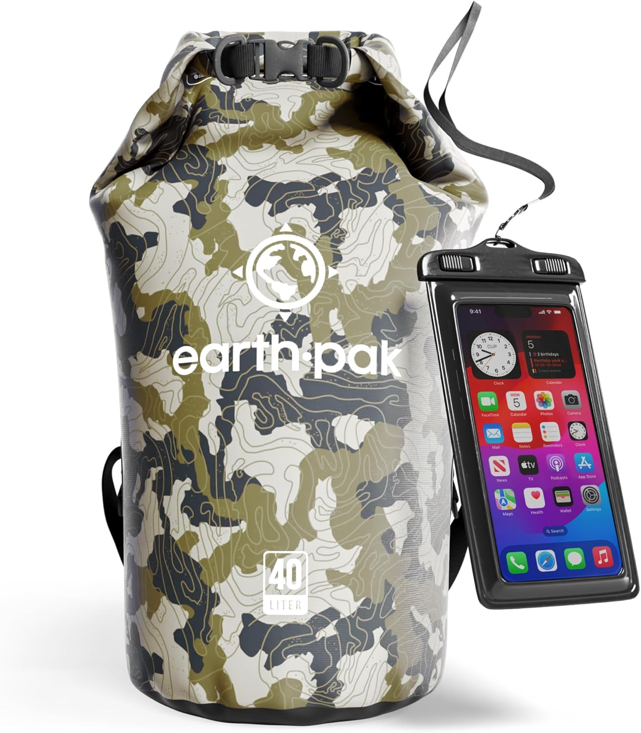 Earth Pak Waterproof Dry Bag - Reliable Roll Top Design