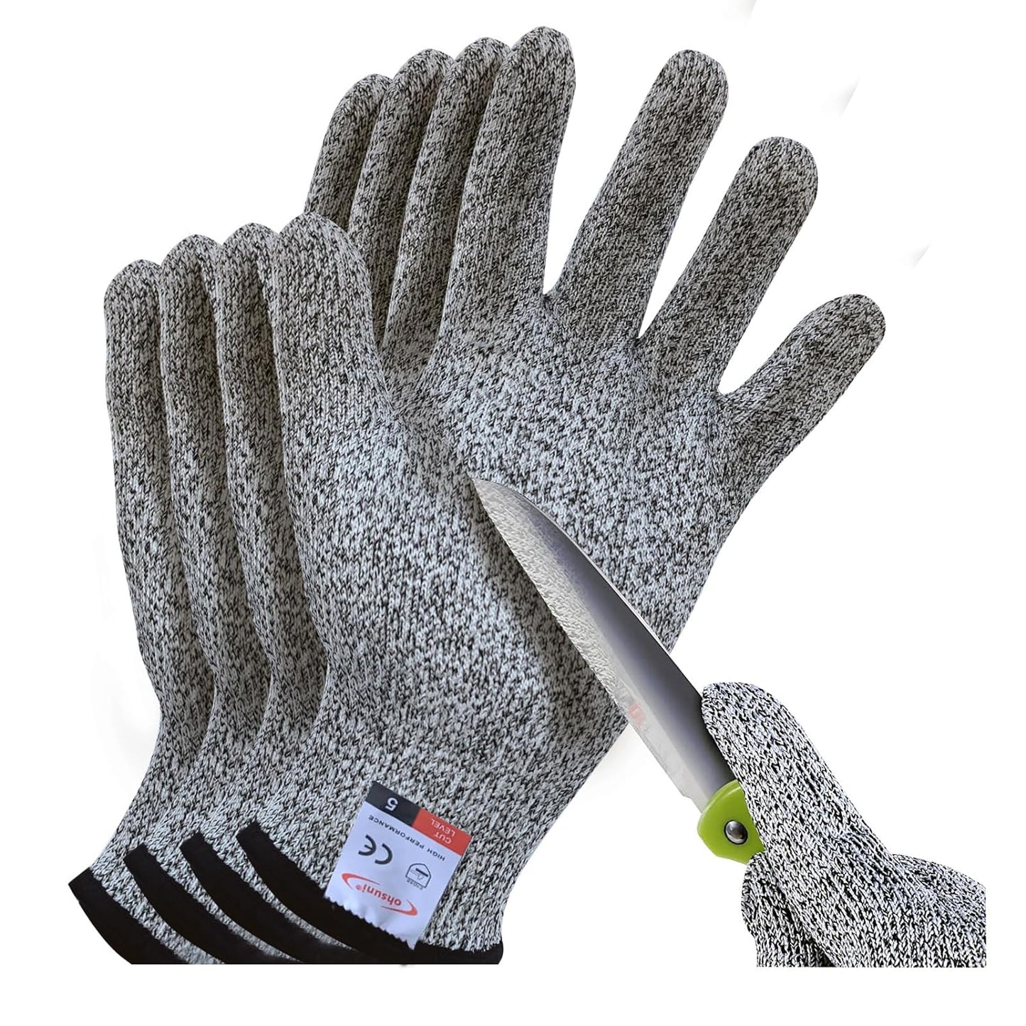 2 Pairs Cut Resistant Gloves - Ultimate Protection!