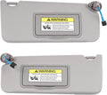 Dasbecan Gray Pair Sun Visor for Honda Accord 2008-2017 - OEM Fit