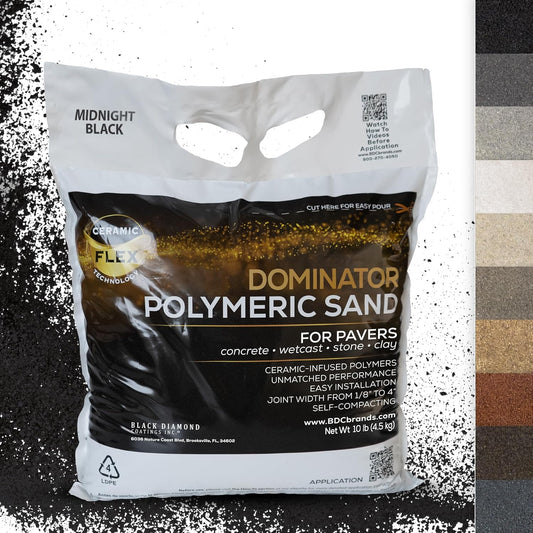 10 Pound Midnight Black Polymeric Sand with Ceramic Flex Tech