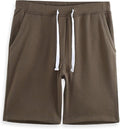 HARBETH Men's Casual Soft Cotton Fleece Jogger Pocket Shorts