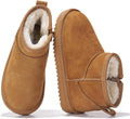 Project Cloud 100% Genuine Leather Girls Boots - Cozy Water Resistant