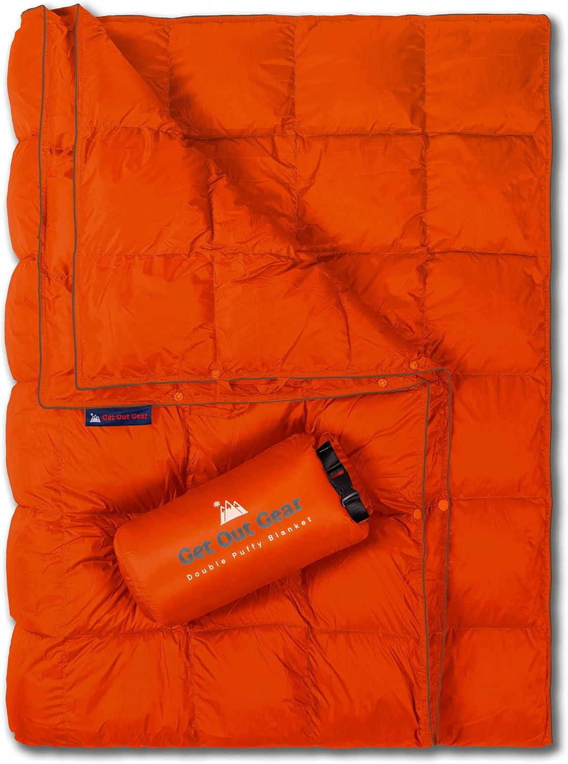 Get Out Gear Double Puffy Camping Blanket - Lightweight and Warm