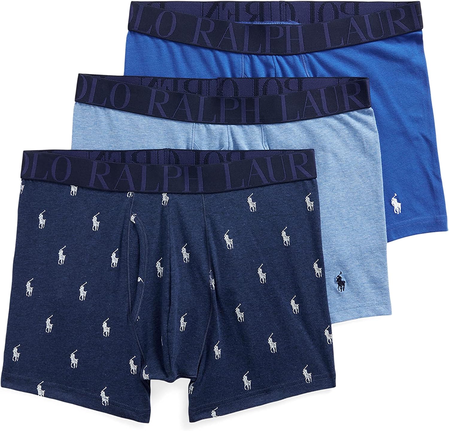 POLO Men's Stretch Classic Fit Boxer Briefs - 3 Pack Comfort