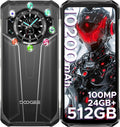 DOOGEE S119 Rugged Phone Unlocked 24GB+512GB - Long Battery