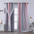 XiDi Curtains for Girls Bedroom Decro - Colorful Full Blackout Panels