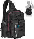 Piscifun Fishing Backpack with Rod Holder - Lightweight Sling Tackle