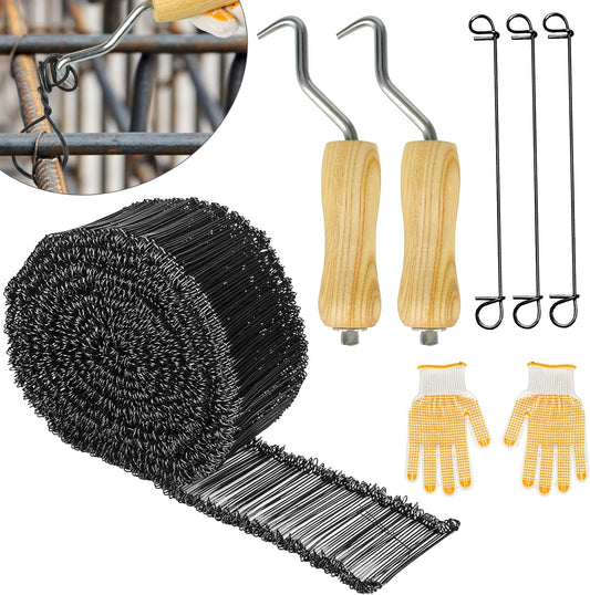 2000pcs Double Loop Rebar Wire Bar Ties for Concrete Projects