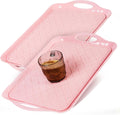 Melamine Serving Tray with Handles 17.25 x 12 in - Set of 4 Pink