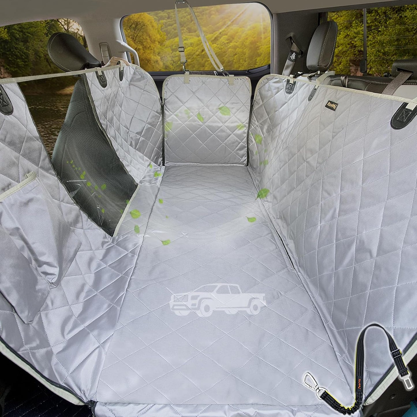 iBuddy Truck Seat Cover for Dogs - Waterproof Pet Hammock
