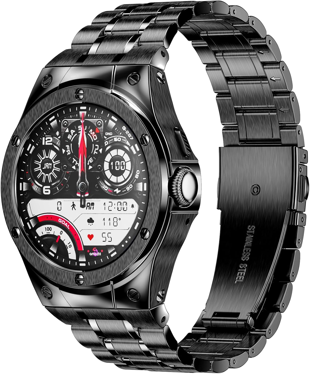 SUPLINK Stainless Steel Case and Band for Google Pixel Watch