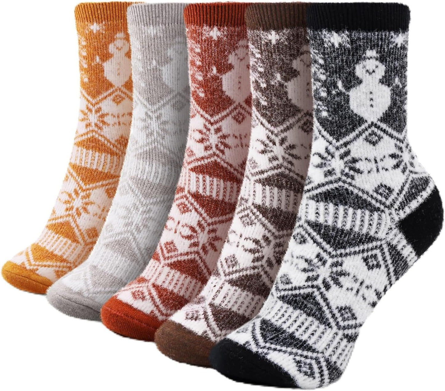 ICEIVY Fuzzy Cozy Socks for Women - Warm Comfy Winter Socks