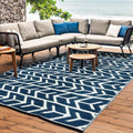 Outdoor Rug Carpet Waterproof Reversible 6x9 ft Patio Rug - Durable