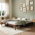 Novilla 12 Inch Wooden King Size Bed Frame - Solid Wood Platform King
