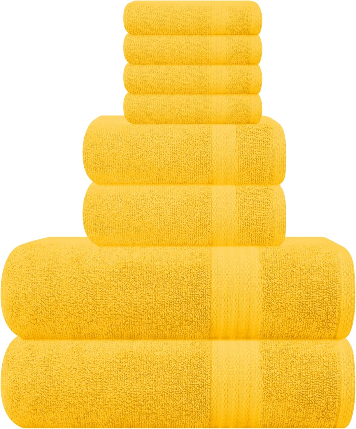 GLAMBURG Ultra Soft Towel Set - Luxurious 100% Cotton Towels