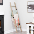 Blanket Ladder for Living Room and Bedroom 5ft 8in - Rustic Smokey Oak