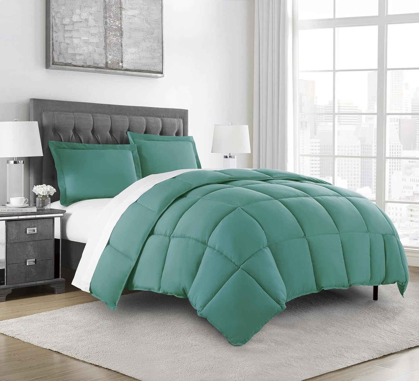 3-Piece All Season Queen Comforter Set for Cozy Comfort