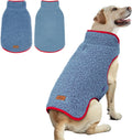 Reversible Dog Coat Winter Sherpa Jacket for Medium Dogs - Warm