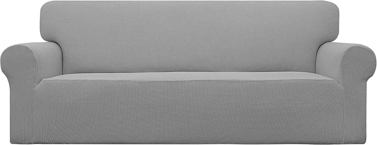 Easy-Going Stretch Sofa Slipcover for Kids, Light Gray Comfort