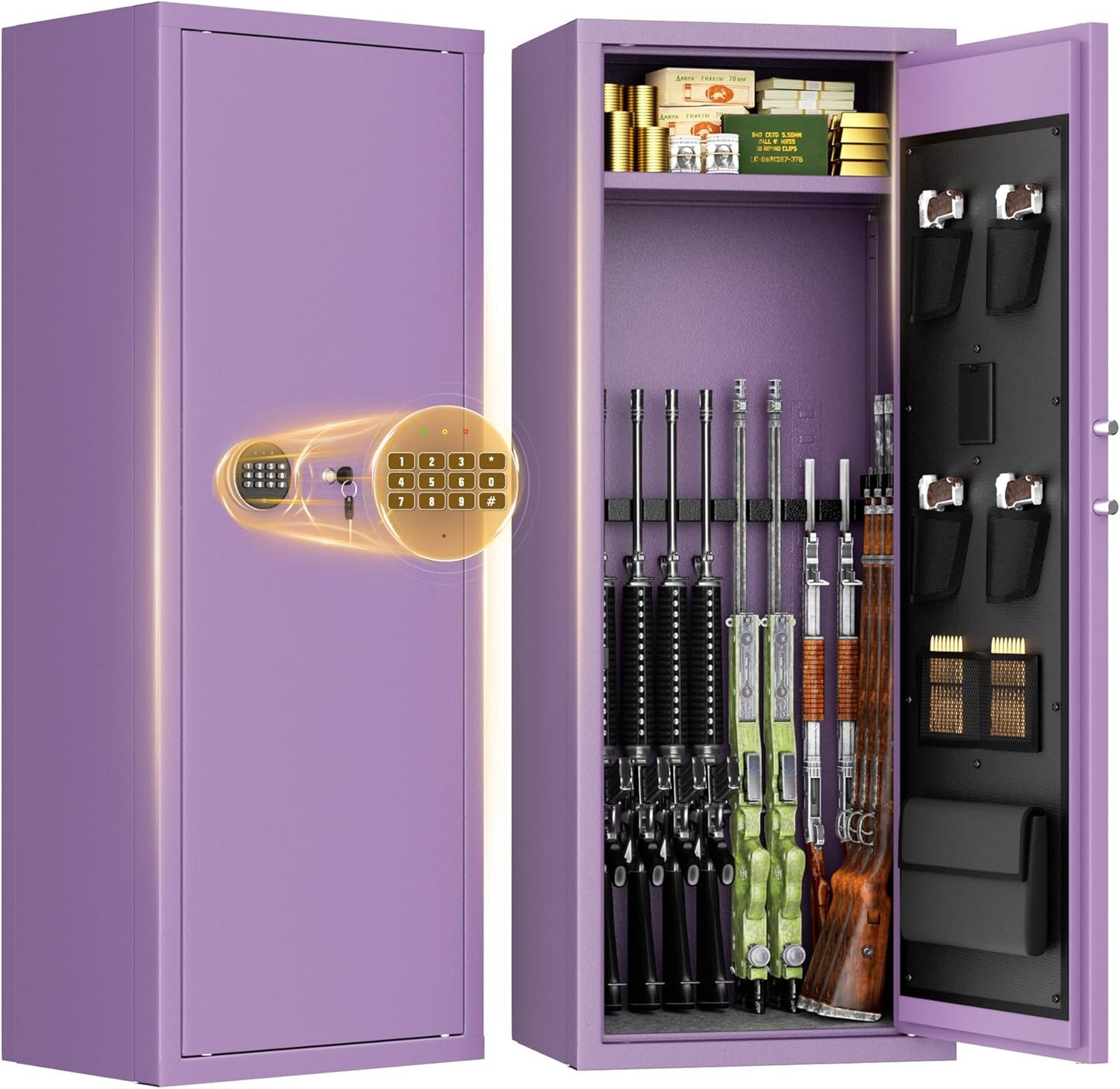 INTERGREAT 10-15 Rifle Gun Safe with Digital Keypad Access