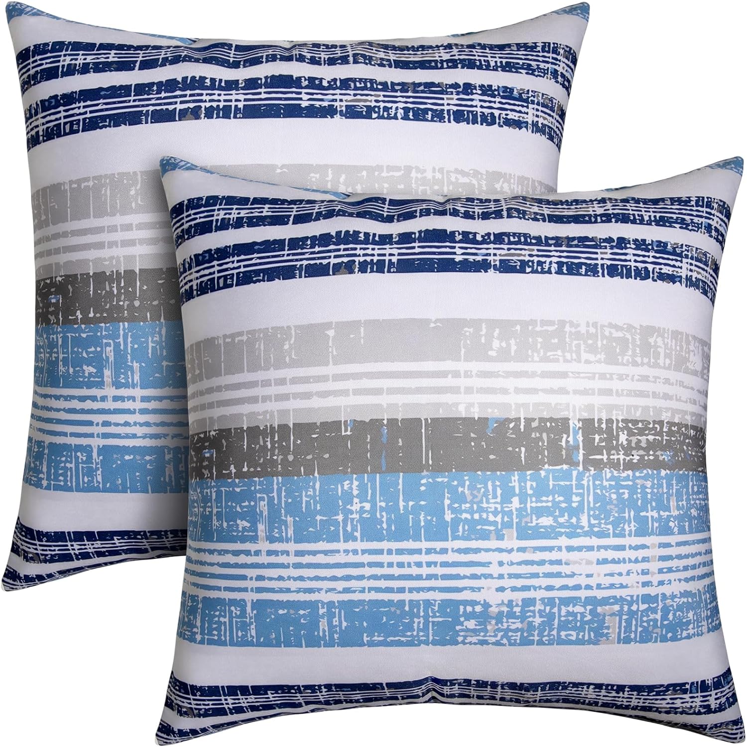 Pack of 2 18x18 Waterproof Outdoor Pillows for Garden Use