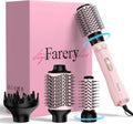 4-in-1 Rotating Hair Dryer Brush Set 1000W - Fast Volume Styling