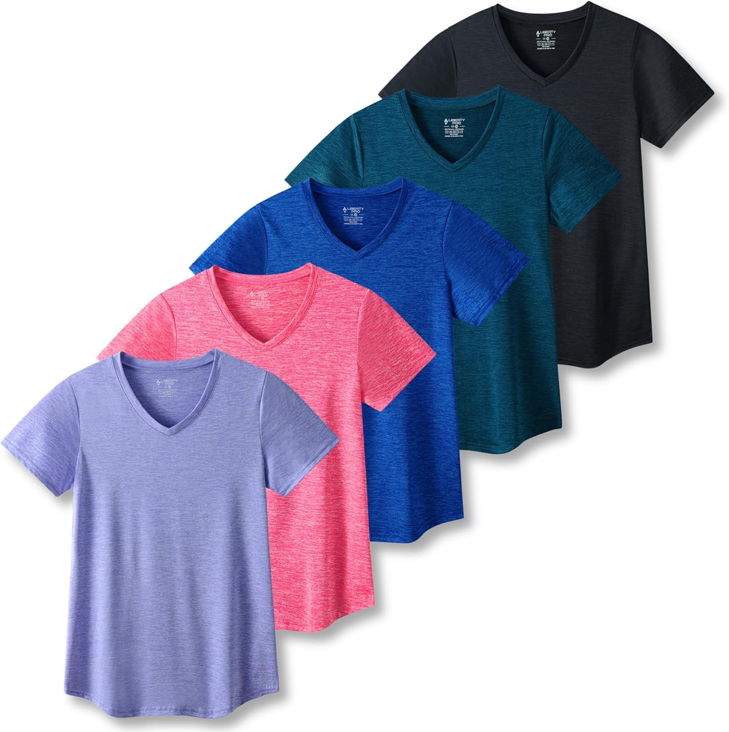 Women's Dry Fit Short Sleeve T Shirts for Gym Yoga Running