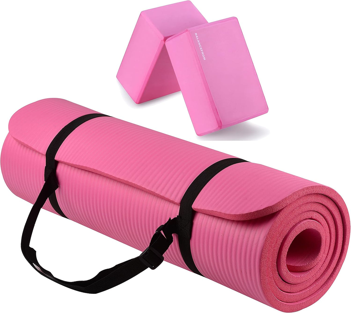 Extra Thick Anti-Tear Yoga Mat Set - Fitvids