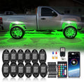 12Pods Segmented RGB LED Rock Lights Kit - Multicolor Underglow