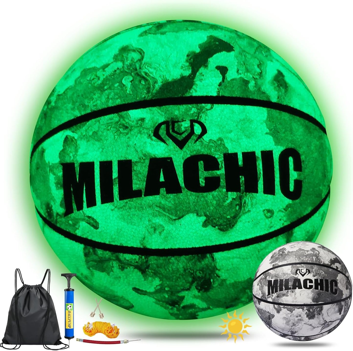 Glow in The Dark Basketball - Perfect Night Game Gift for All