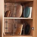 Baking Sheet Organizer 4 Pc Tray Dividers for Cabinets - Space Saving