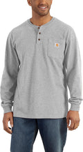 Carhartt Men's K128 Long Sleeve Henley T-Shirt - Durable (Style 3LVW)