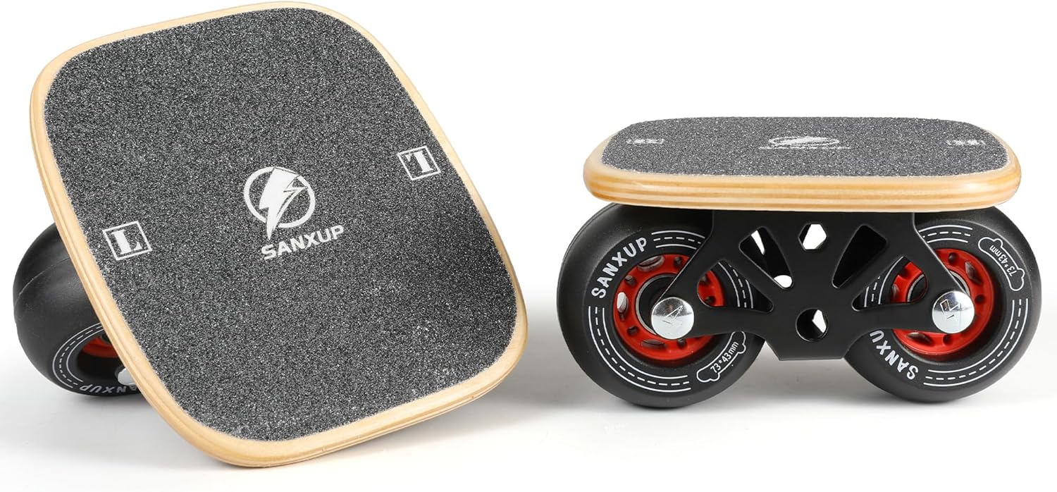 FreeSkates Portable Roller Road Drift Skates with Aluminum Deck