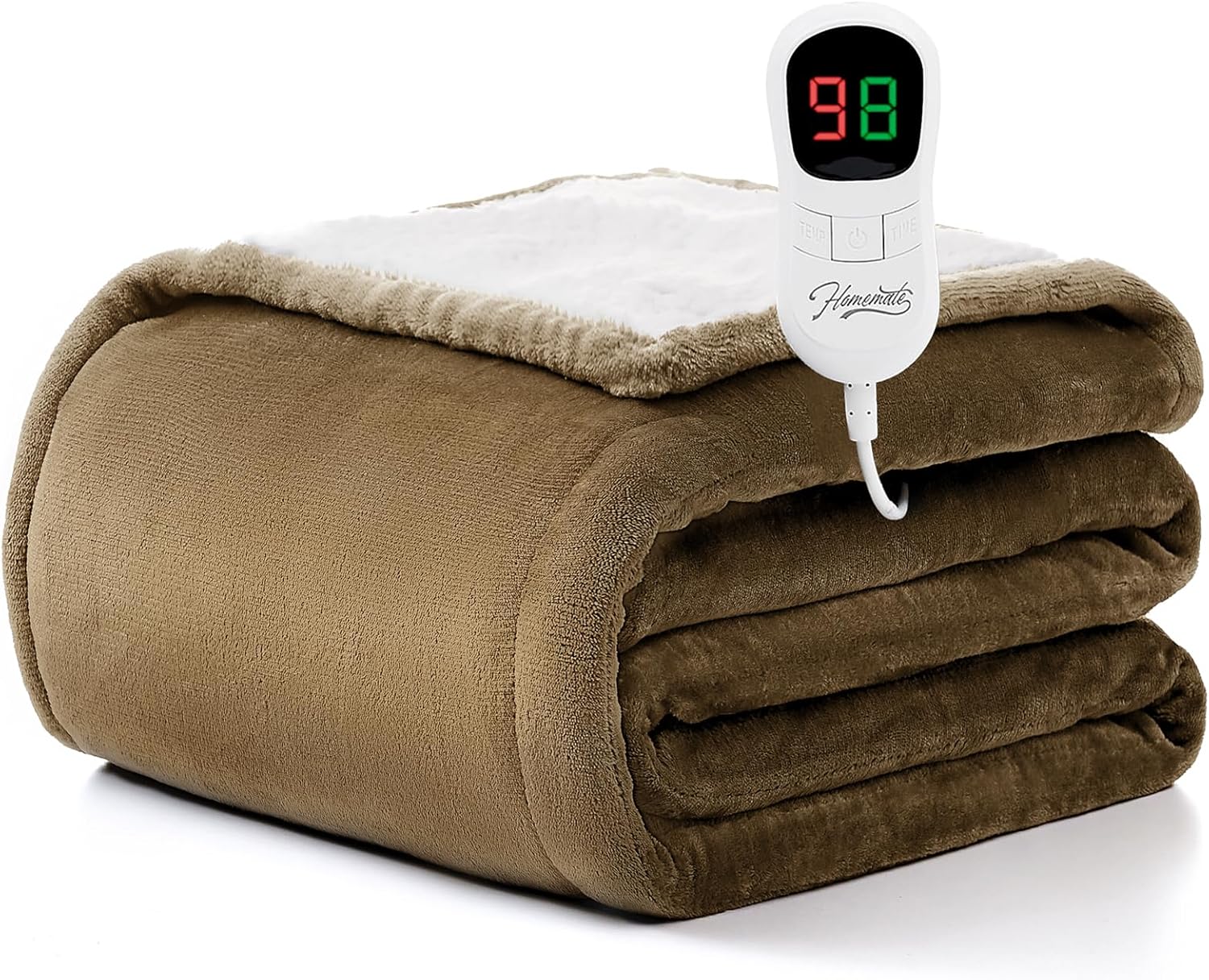 Homemate Heated Blanket Electric Throw for Cozy Comfort