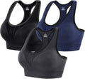 Heathyoga High Impact Sports Bras for Women - High Support Padded
