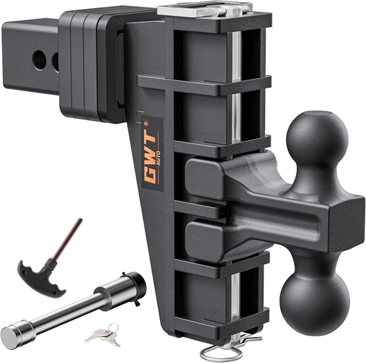 Dual-Ball Adjustable Trailer Hitch for Heavy Duty Towing Needs