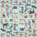 Boston International Hot Dog Breeds Cocktail Napkins
