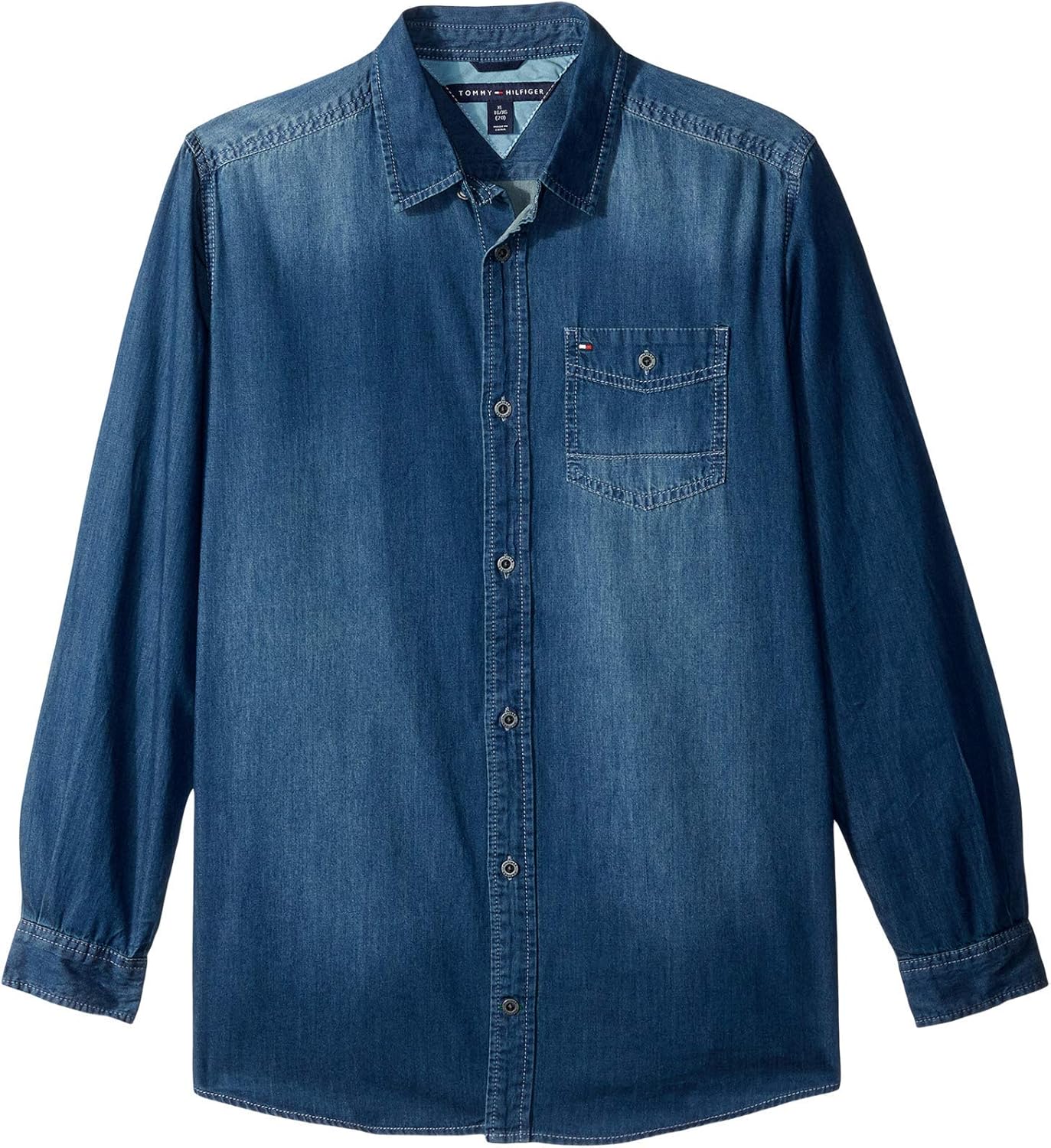 Tommy Hilfiger Boys' Long Sleeve Woven Button-down Shirt Review