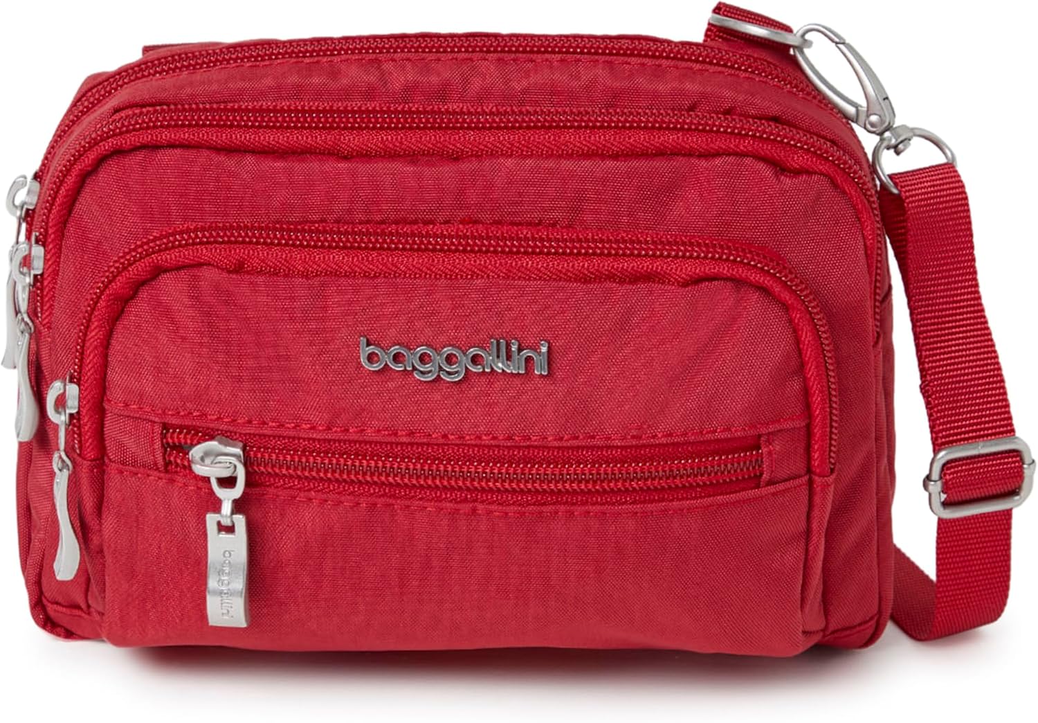 Baggallini Triple Zip Small Crossbody Bag - Versatile Travel Companion
