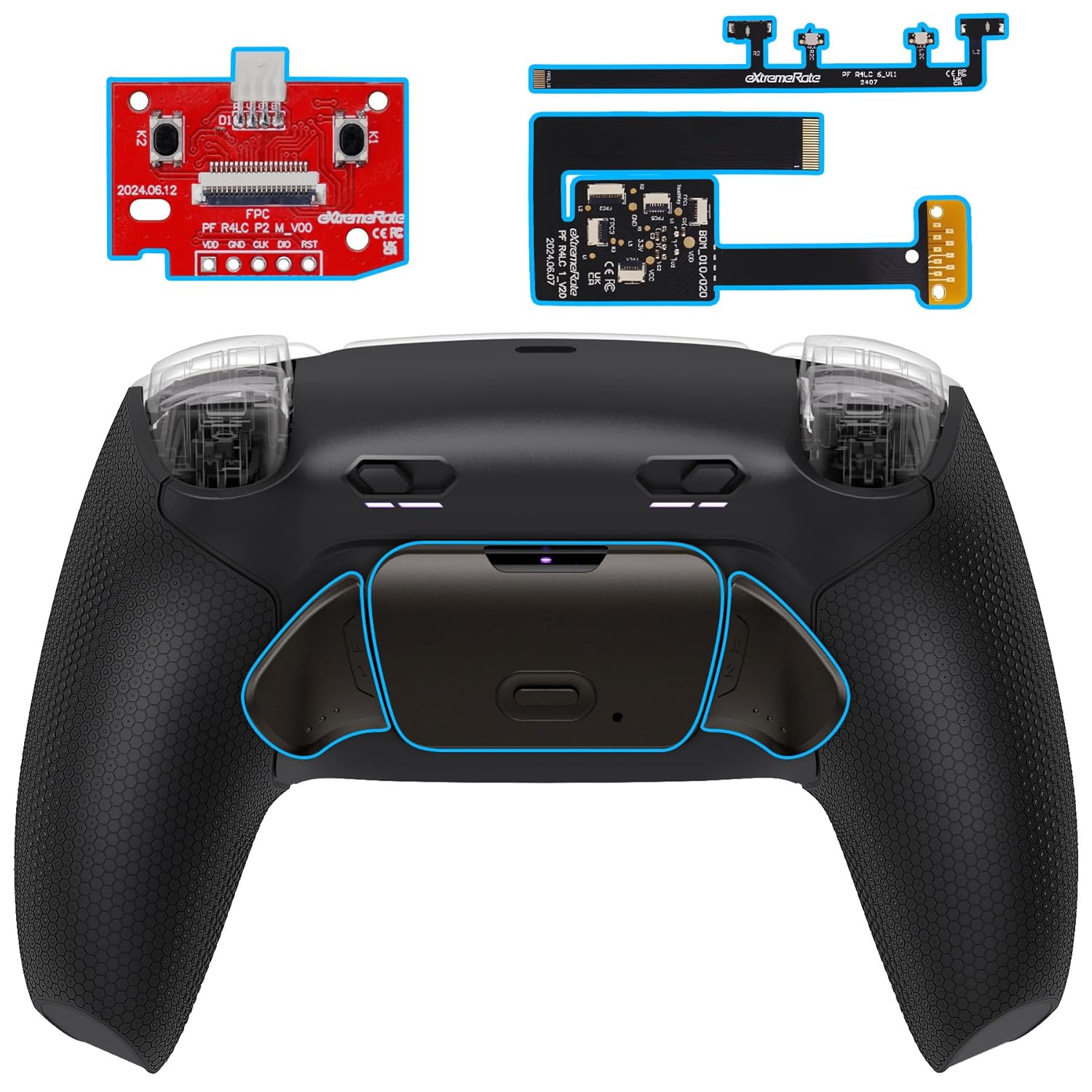 eXtremeRate Rise Plus MAX RMB Back Paddles Kit for PS5