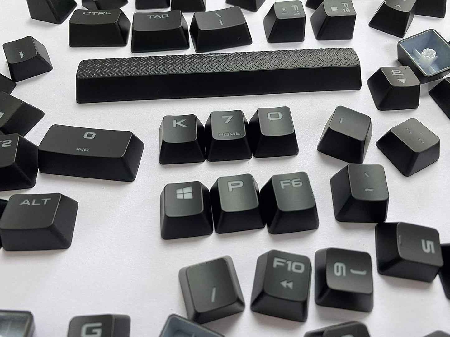 104 Key ABS Black Keycap Set for Corsair K70 K65 Gaming Keyboards