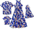 Family Hawaiian Matching Outfits Mommy and Me Halter Sundresses