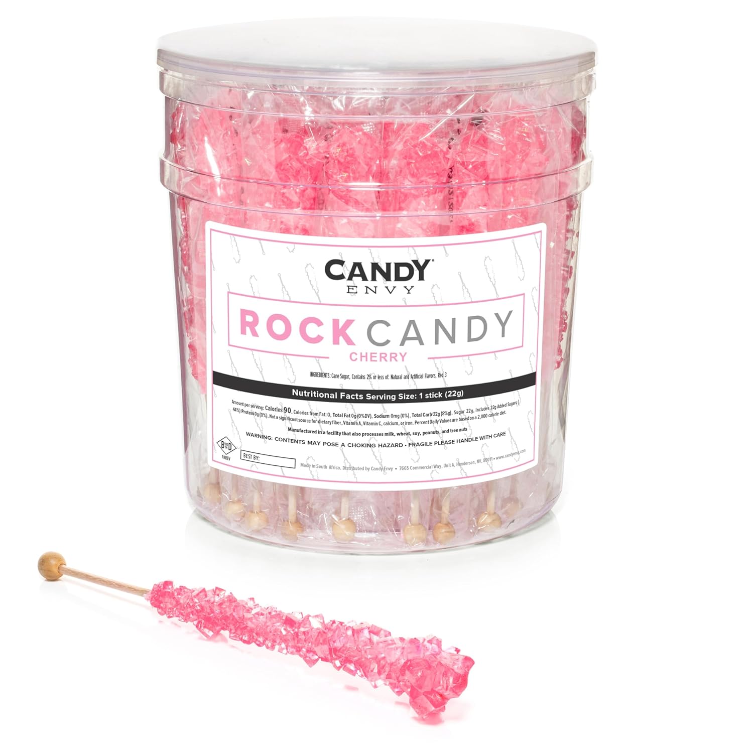 Light Pink Rock Candy Sugar Sticks for Sweet Celebrations