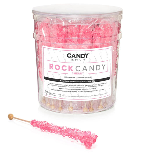 Light Pink Rock Candy Sugar Sticks for Sweet Celebrations